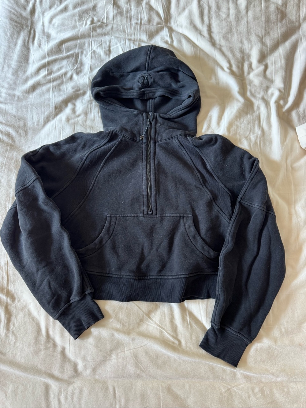 Black Lululemon Scuba Half Zip Hoodie